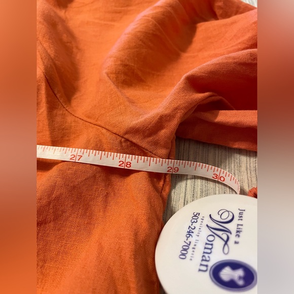 A new day light orange oversized flowy top sz M - Picture 7 of 9